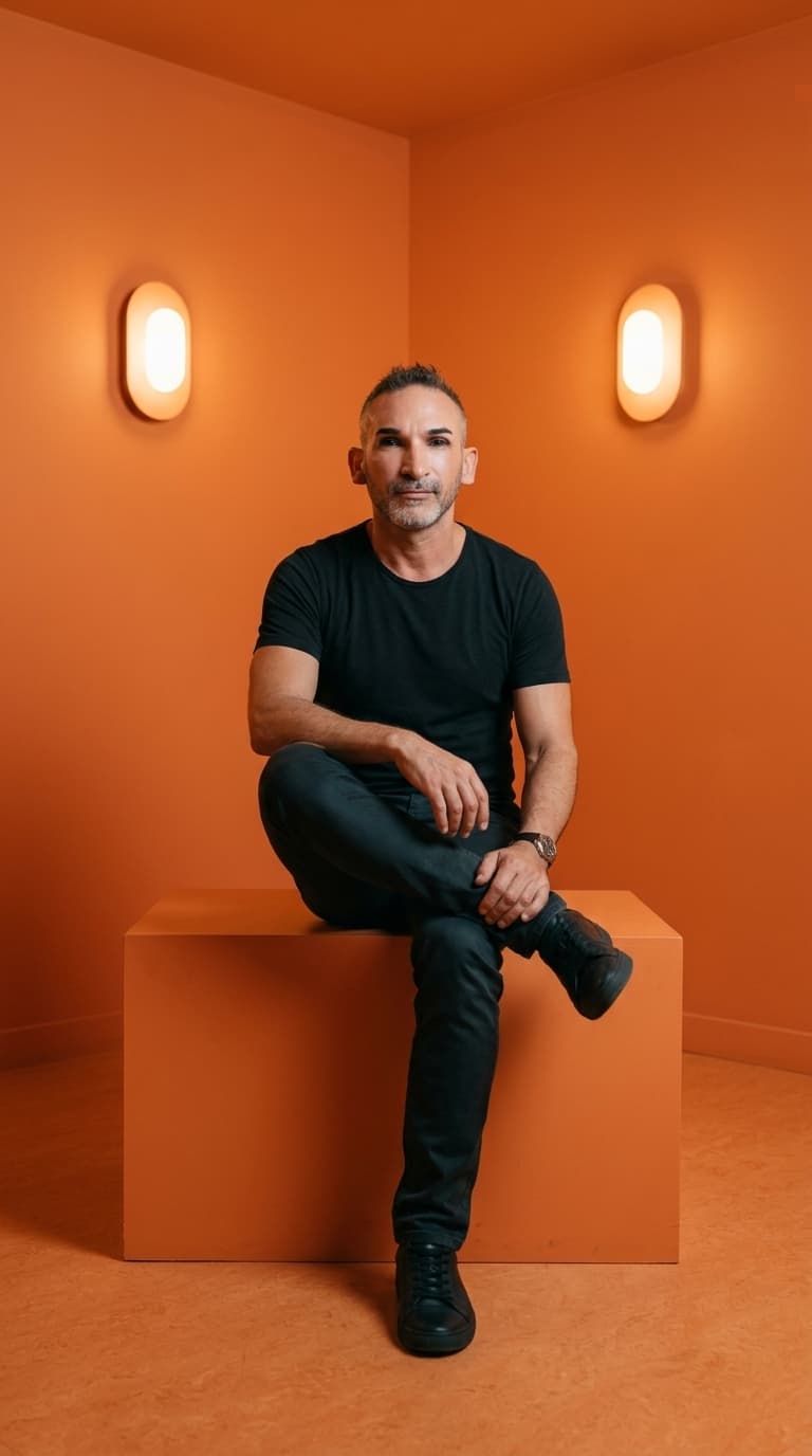 Orange AI Pro Headshot Portrait