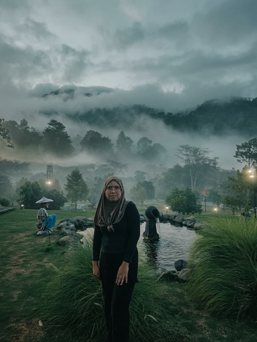 Foggy Forest Cinematic Photo
