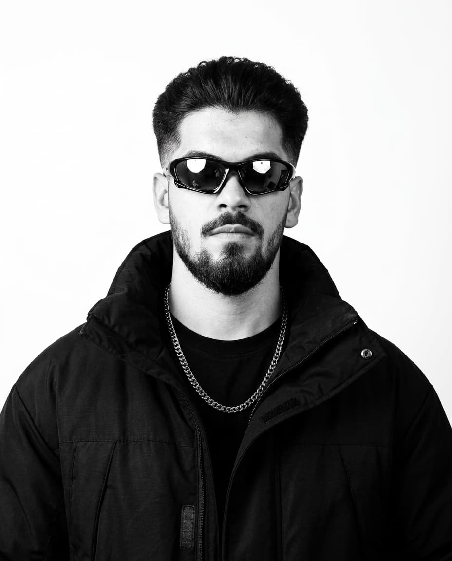 Avant-Garde Sportswear Portrait