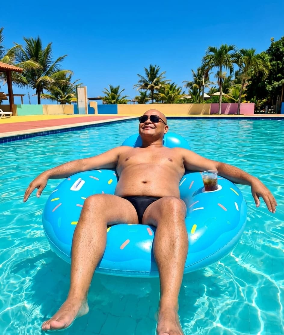 Me in a floatie