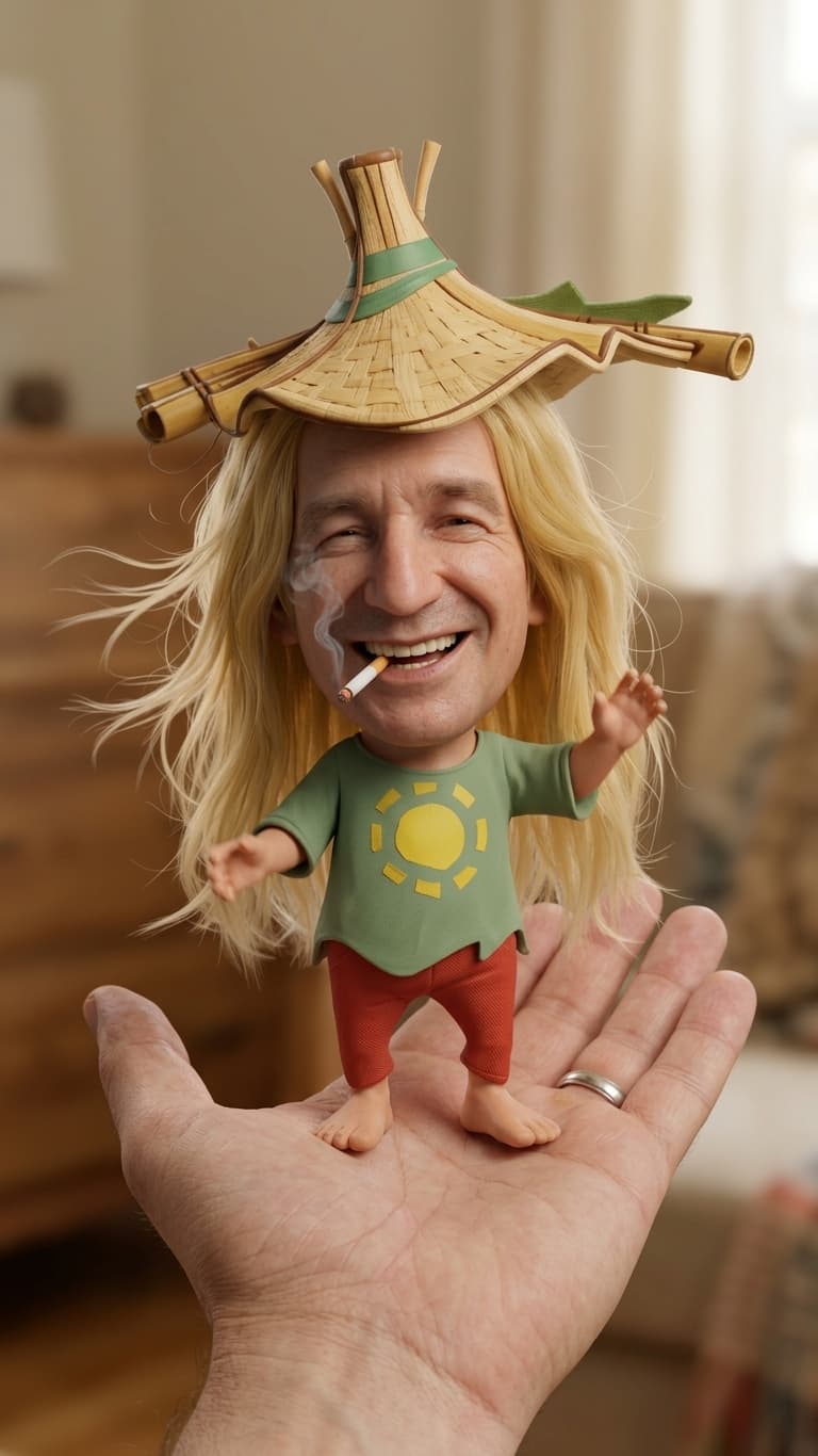 Waving and Giggling