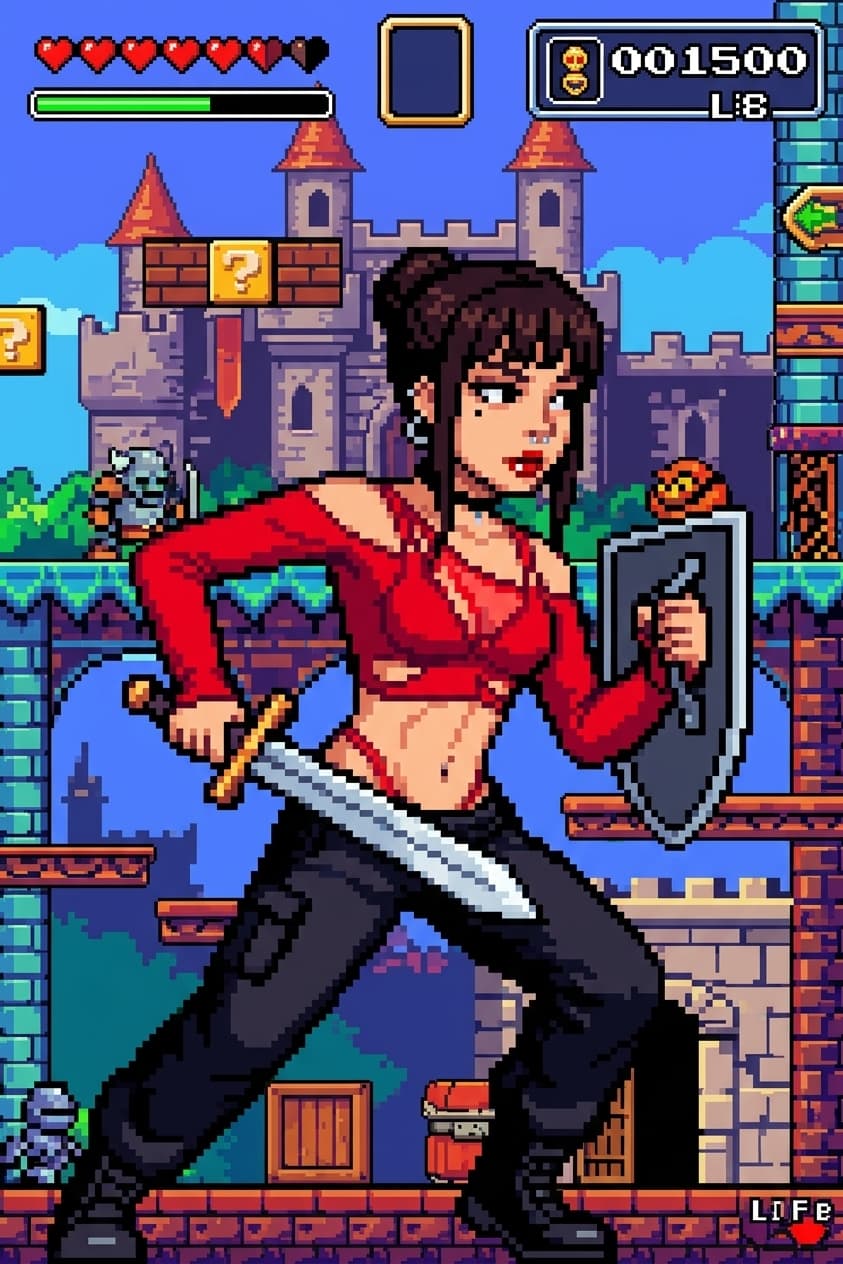 AI Retro 16-bit Video Game Character Generator
