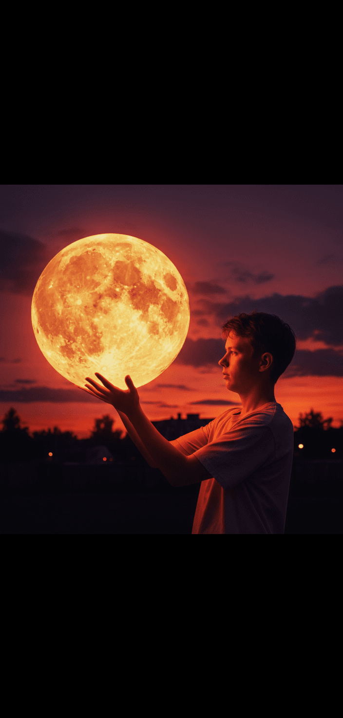 Holding the Moon Portrait