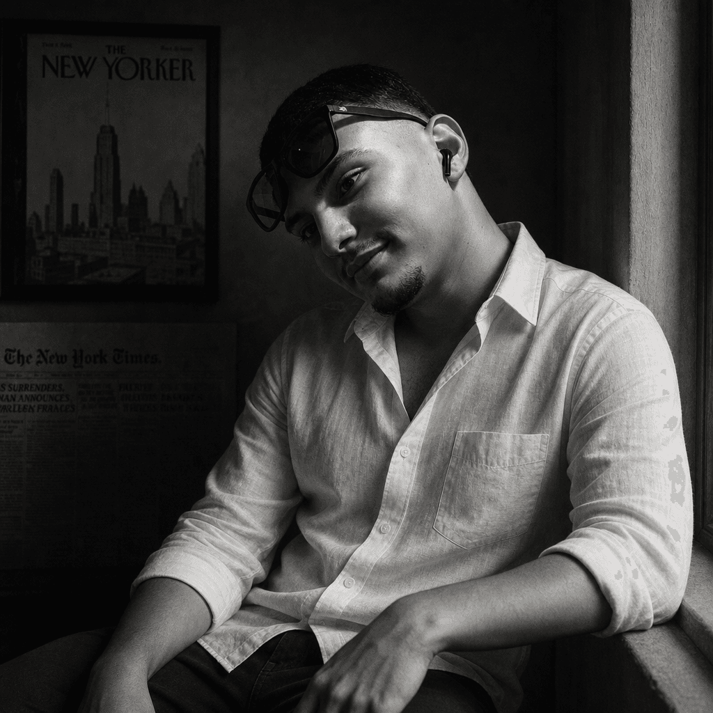 Cinematic Black & White Editorial Portrait (GPT)