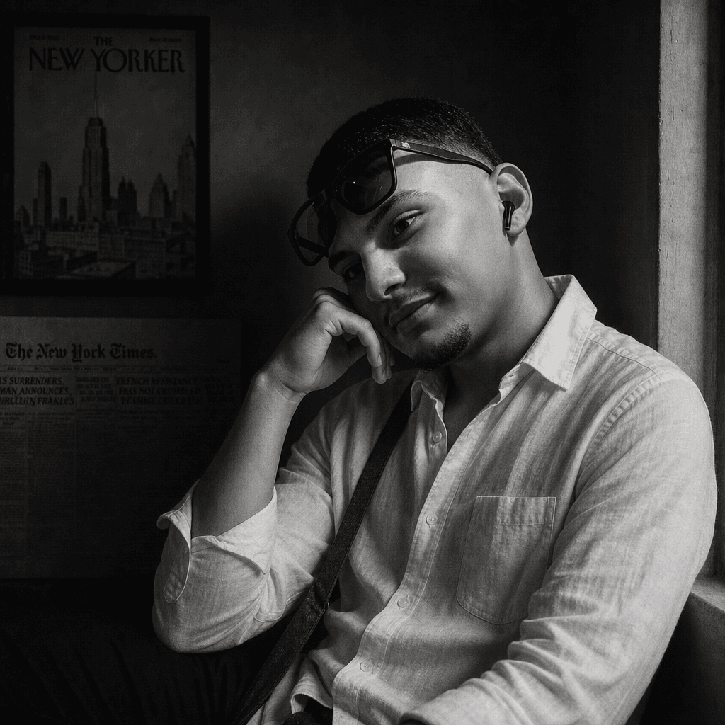 Cinematic Black & White Editorial Portrait (GPT)