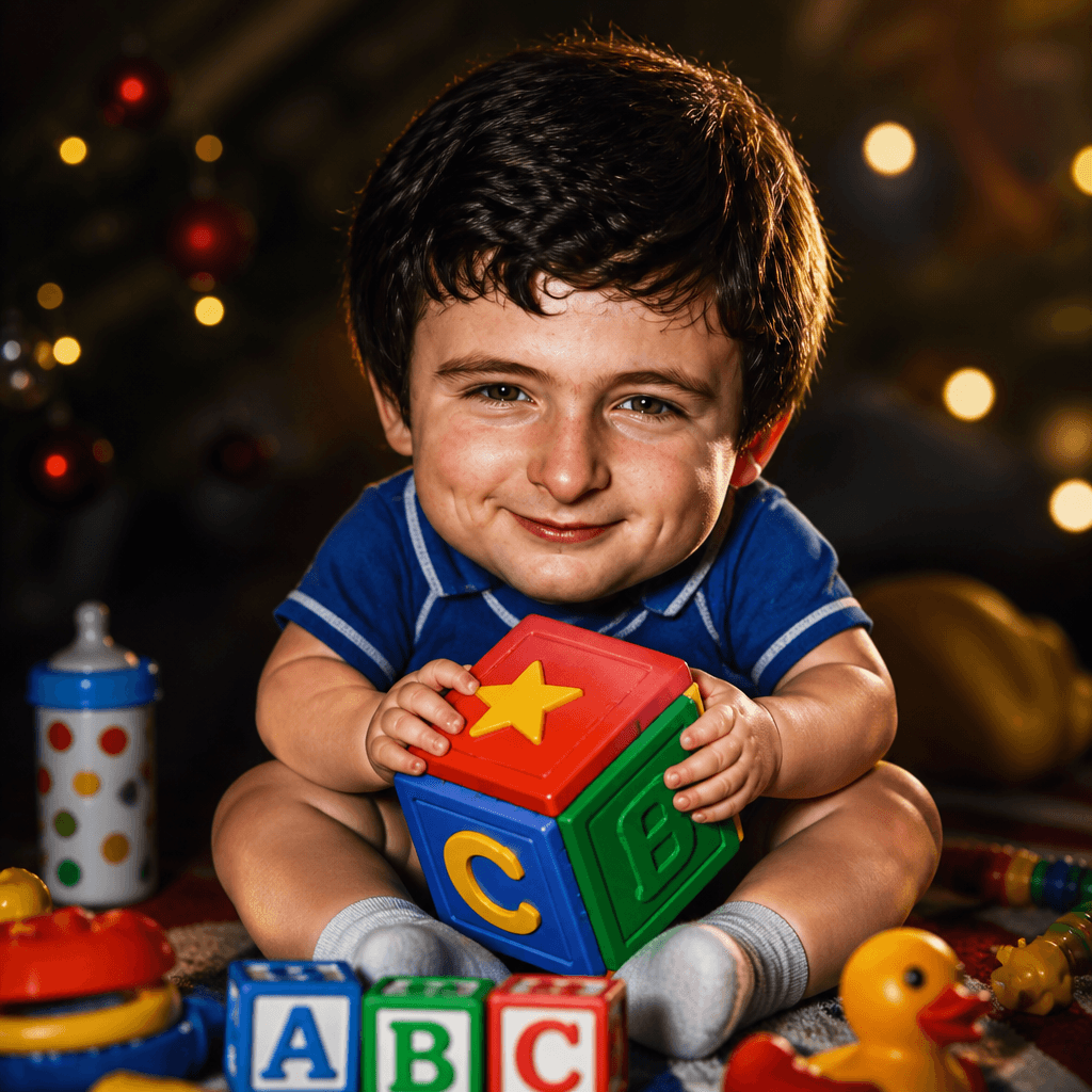Hyperrealistic Caricature Baby