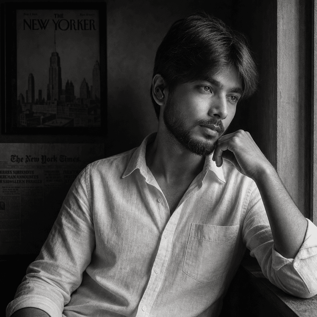 Cinematic Black & White Editorial Portrait (GPT)