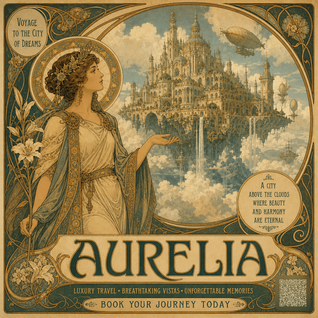 Art Nouveau Travel Poster — Aurelia
