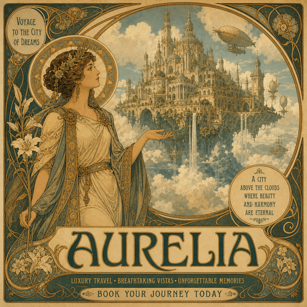 Art Nouveau Travel Poster — Aurelia
