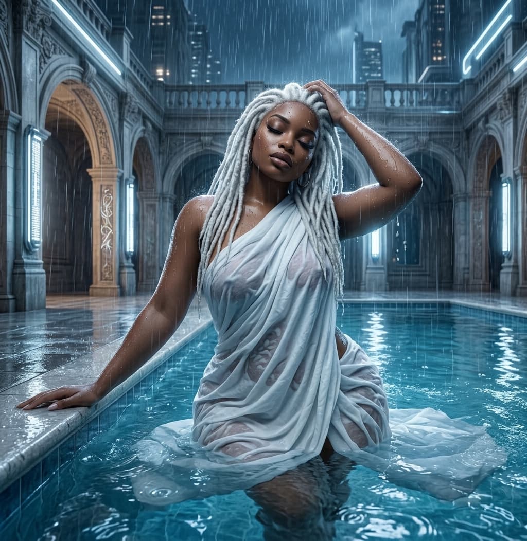 futuristic femme fatale