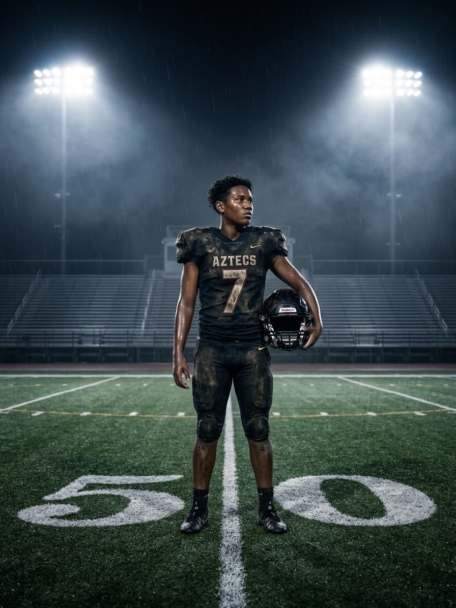 Football Player's Resolve