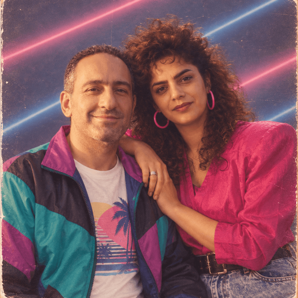 AI 80s Retro Couple Photo Generator