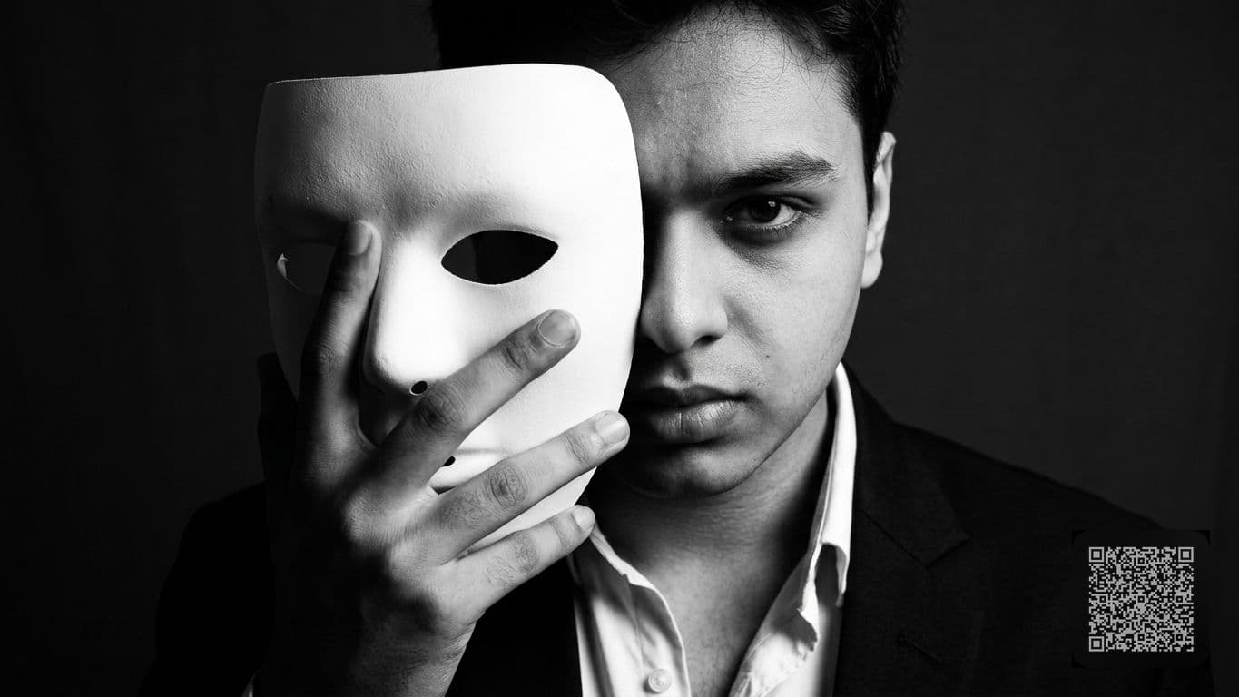 Dramatic Mask Profile Photo