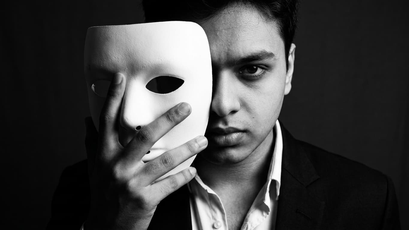 Dramatic Mask Profile Photo