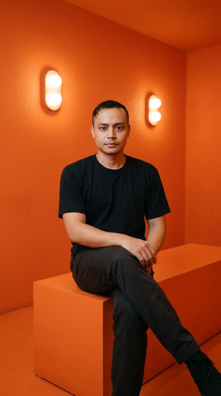 Orange AI Pro Headshot Portrait
