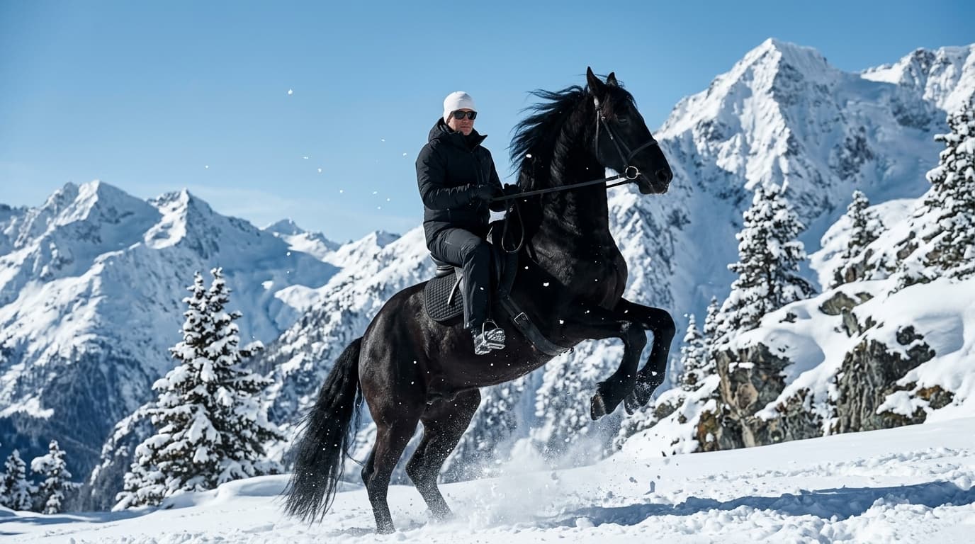 Majestic Black Horse Portrait