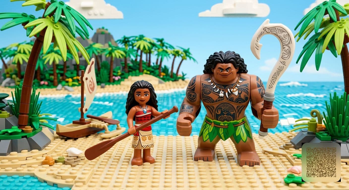 Lego Moana and Maui
