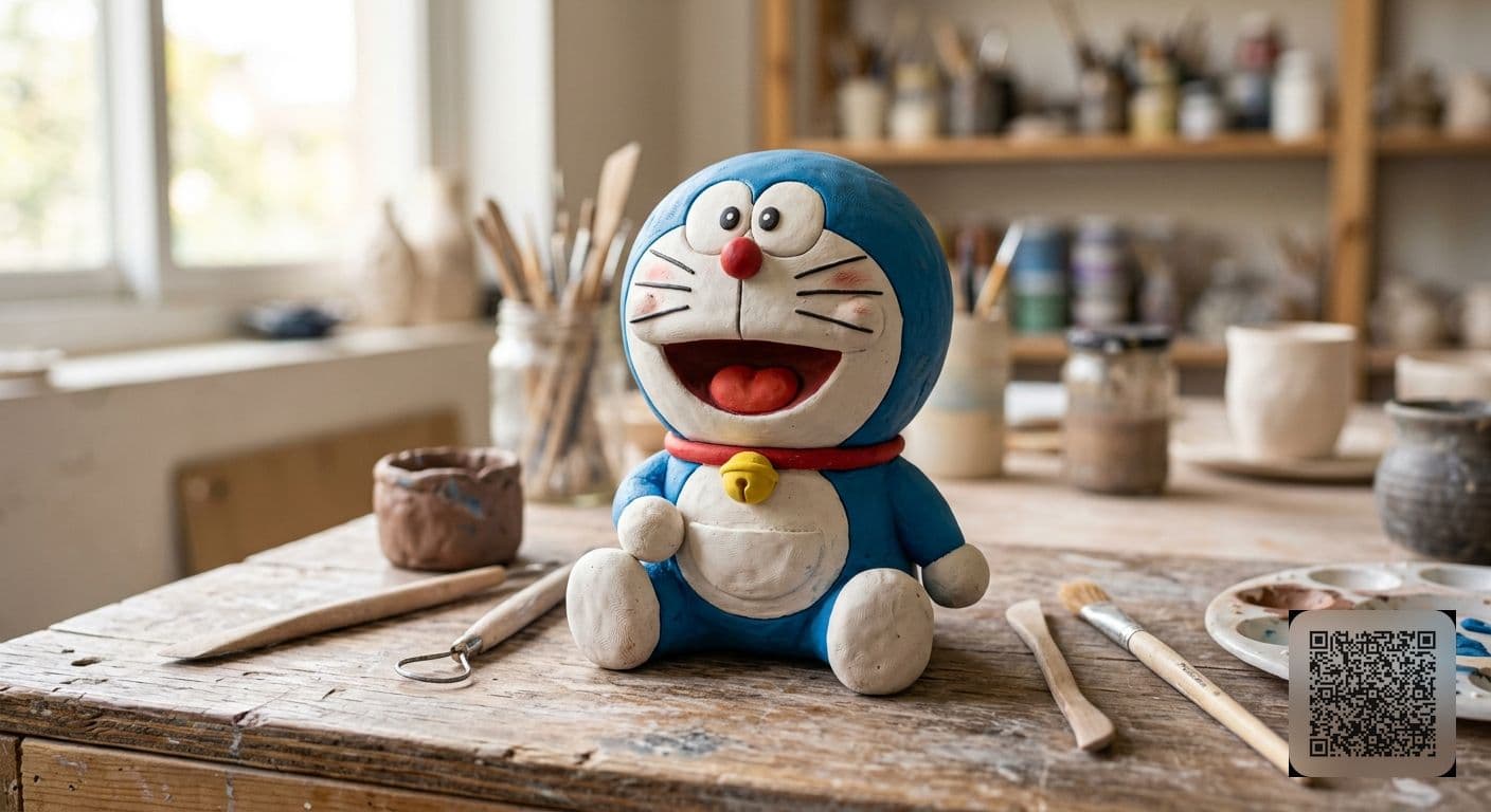 Doremon Clay Art tutorial vedio complete