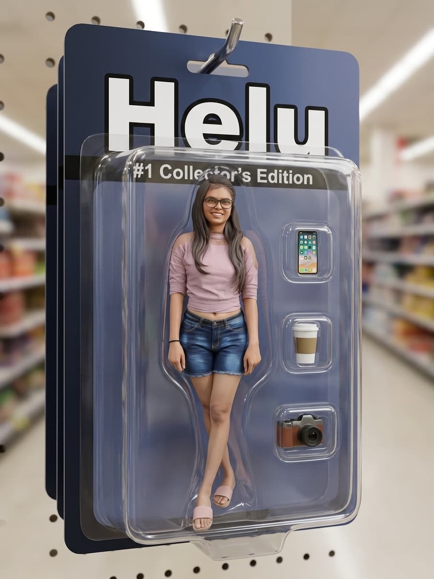 Action Figure in Blister Pack Prompt