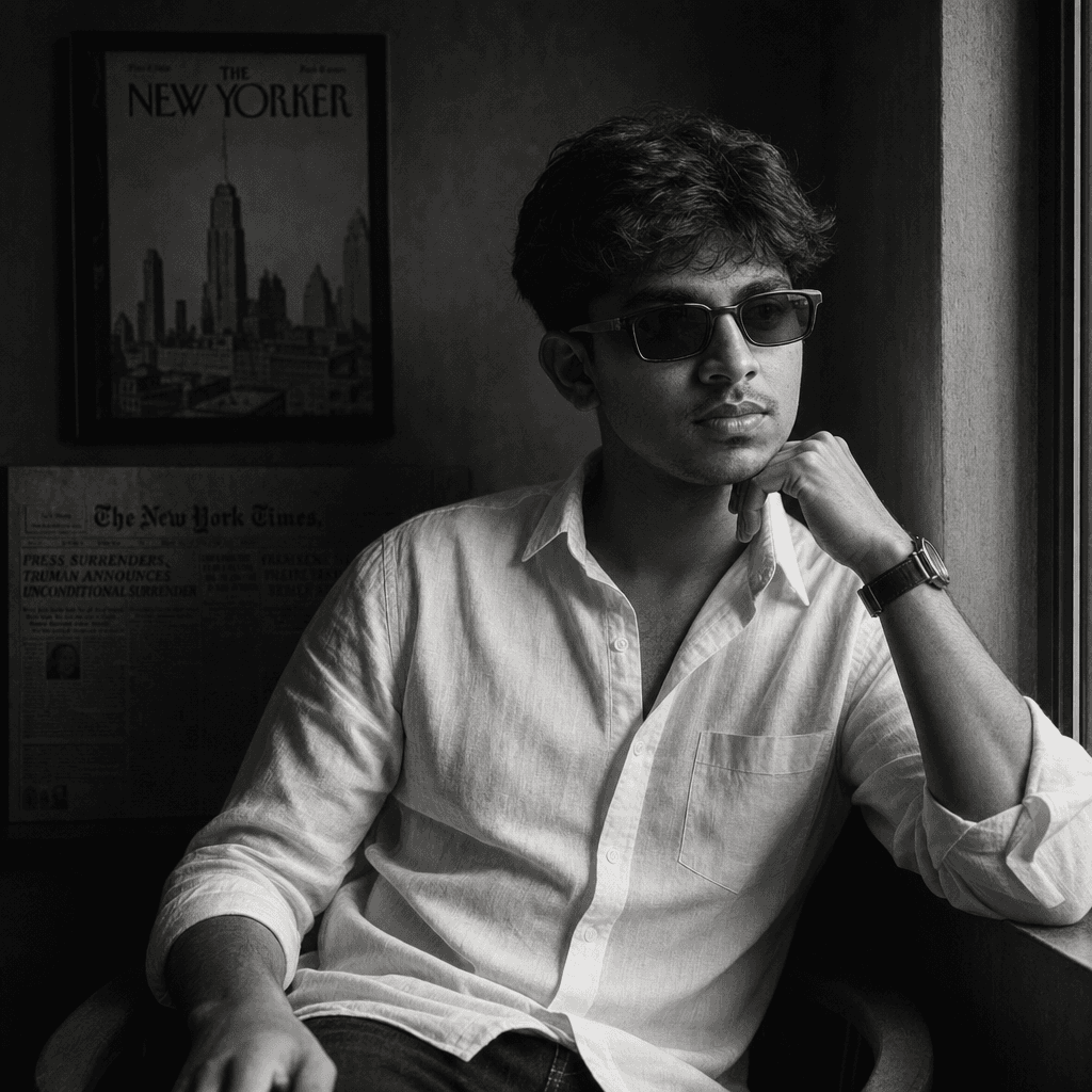 Cinematic Black & White Editorial Portrait (GPT)