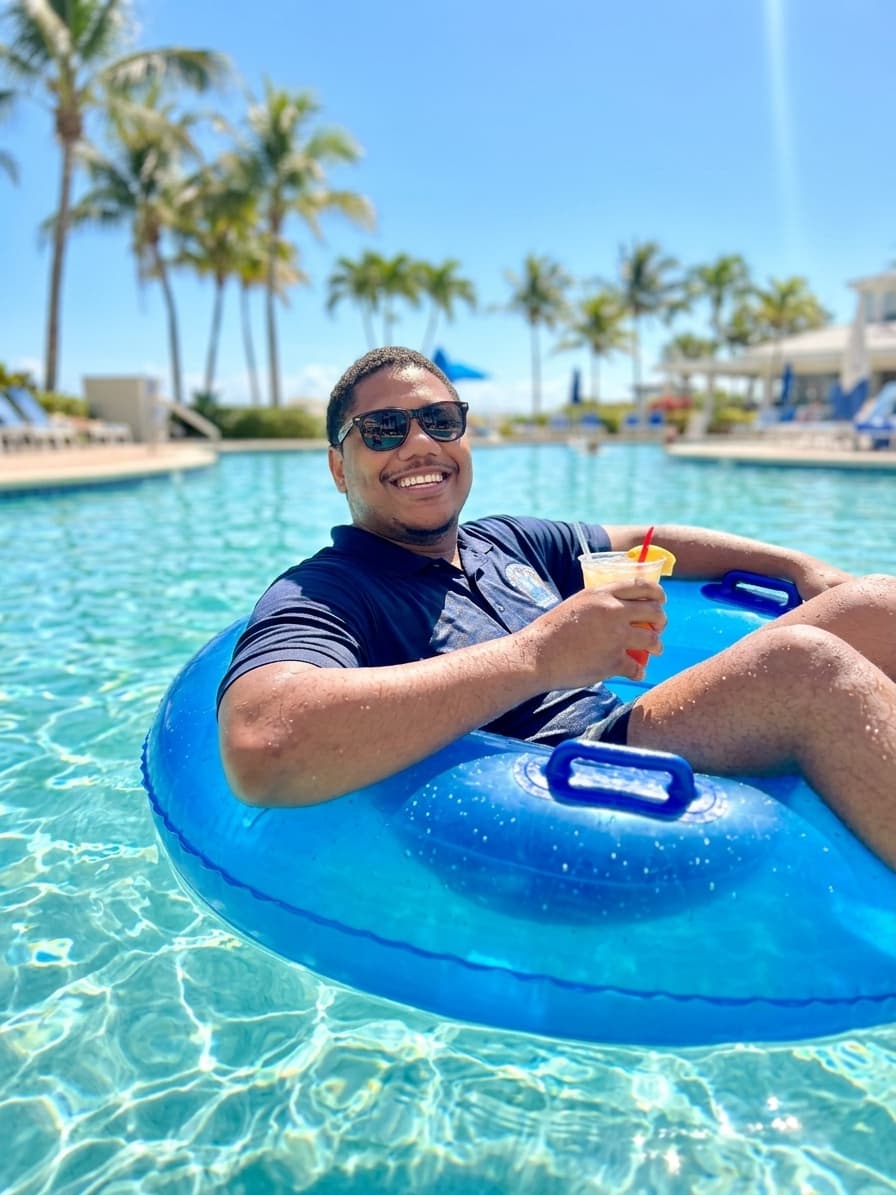 Me in a floatie