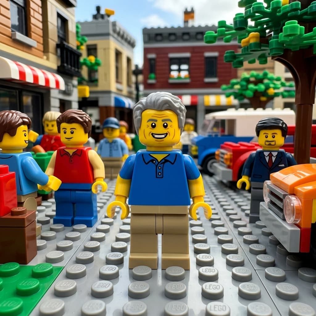 Turn photos into a LEGO scene