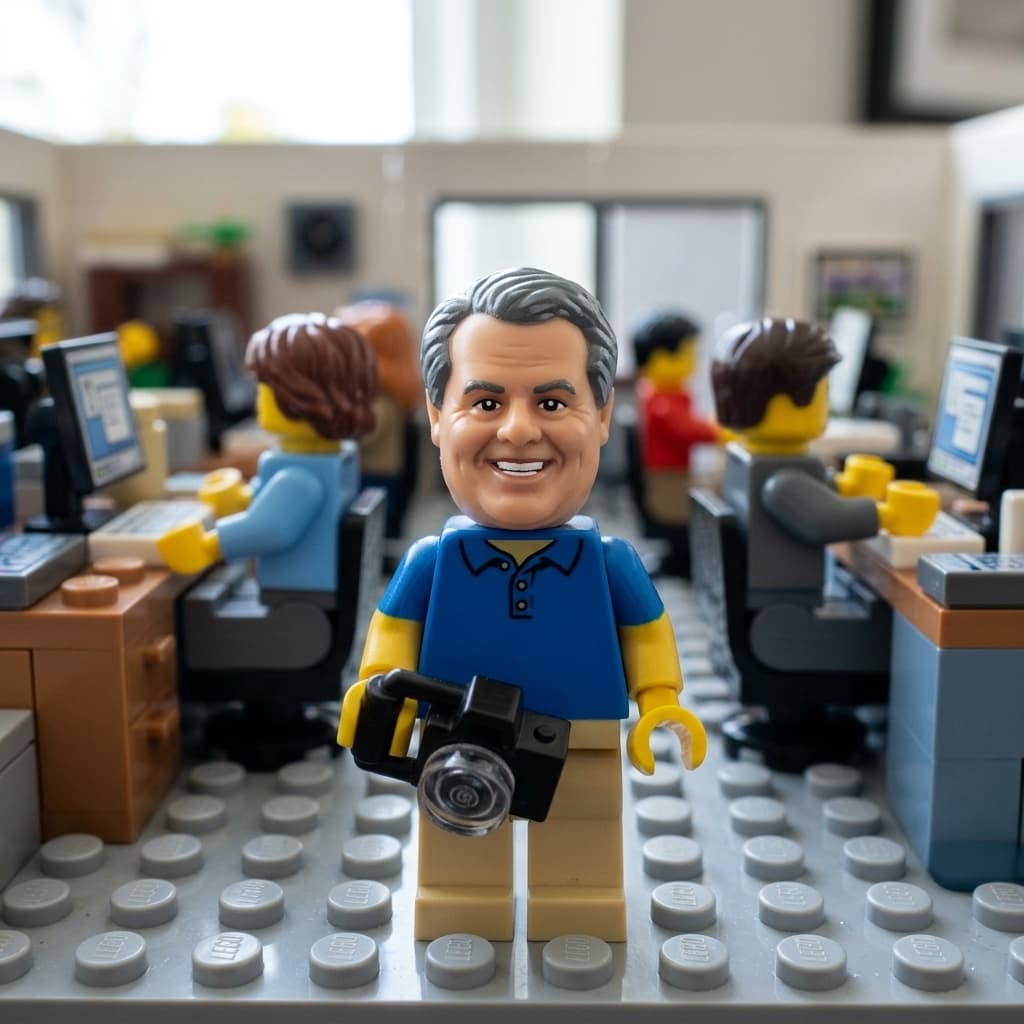 Turn photos into a LEGO scene