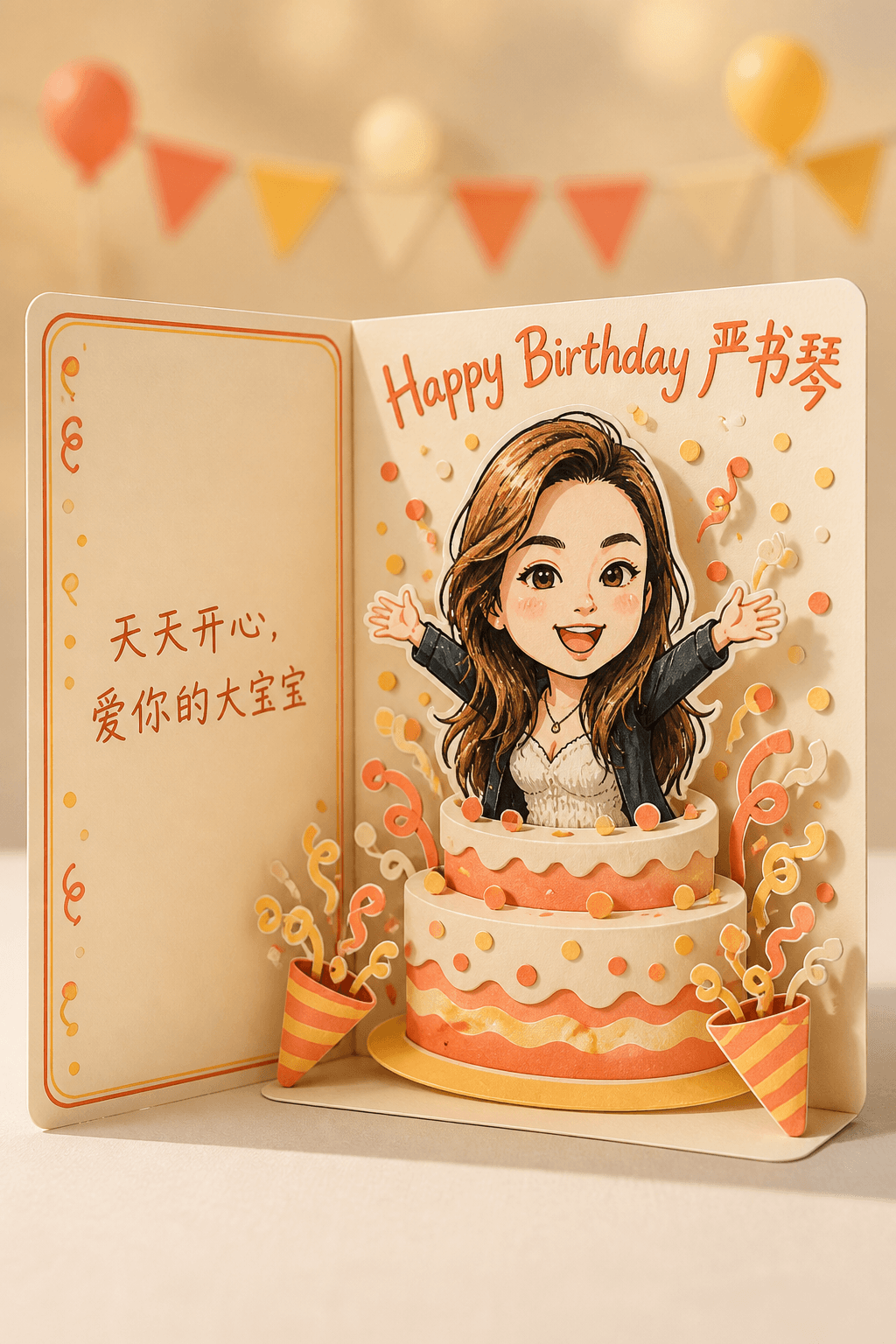Birthday Caricature Card