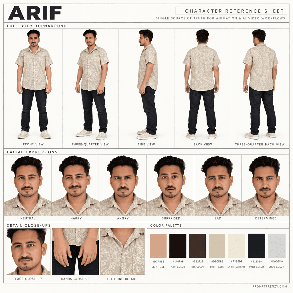 AI Character Sheet Prompt