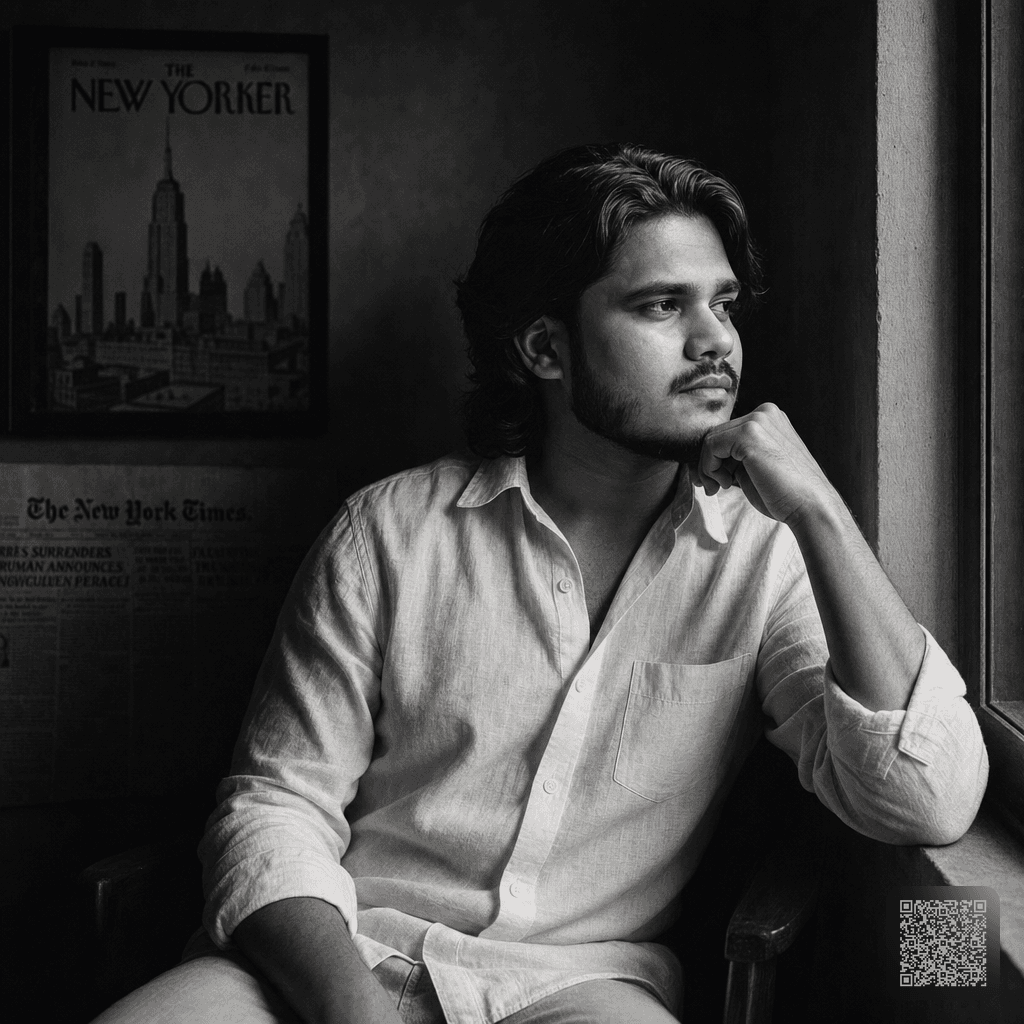 Cinematic Black & White Editorial Portrait (GPT)