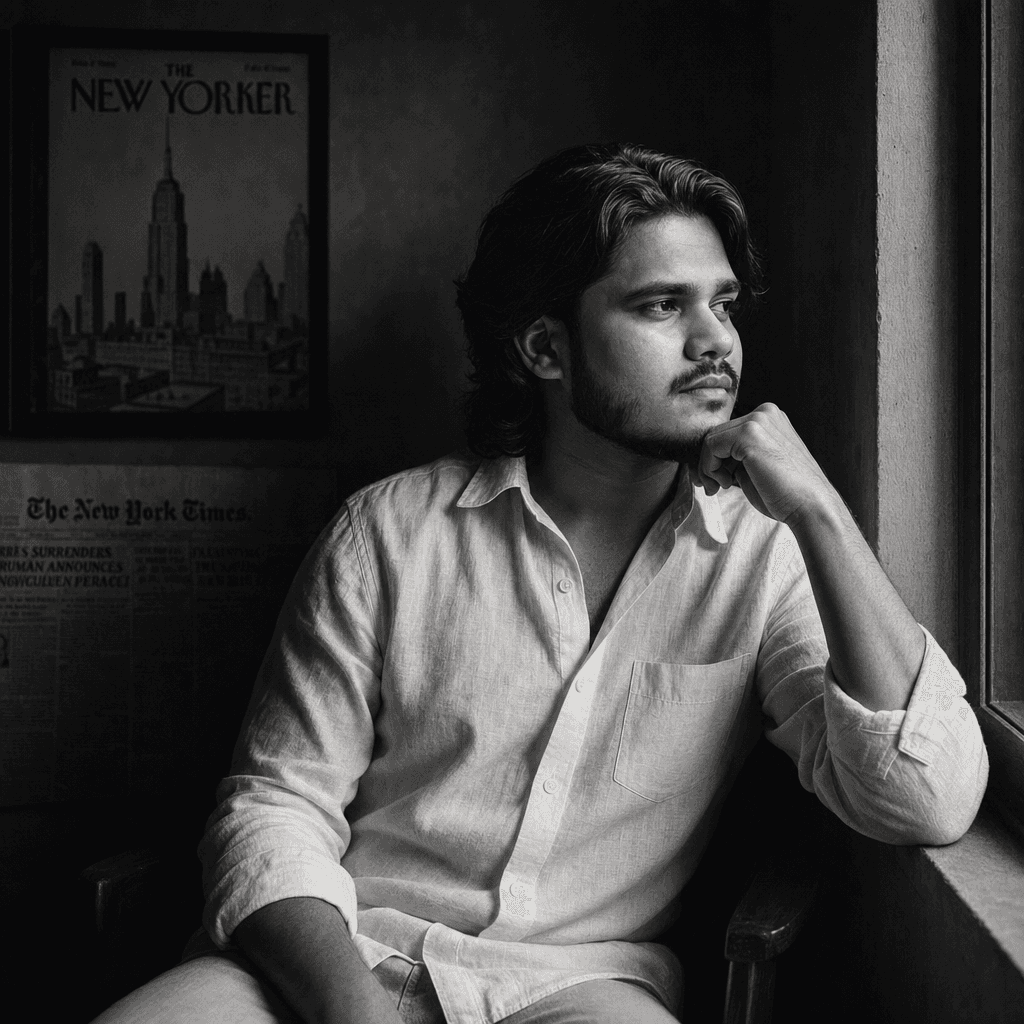 Cinematic Black & White Editorial Portrait (GPT)