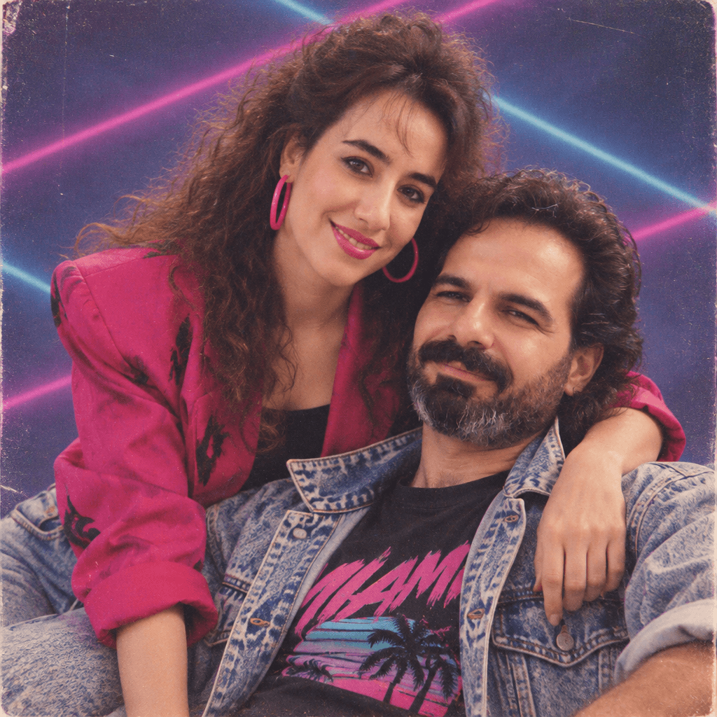 AI 80s Retro Couple Photo Generator