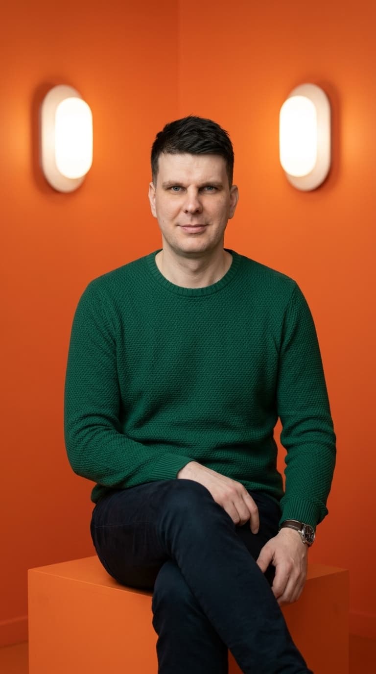 Orange AI Pro Headshot Portrait