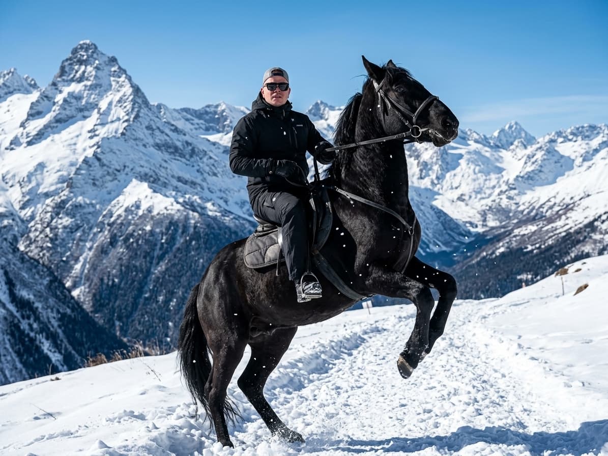 Majestic Black Horse Portrait