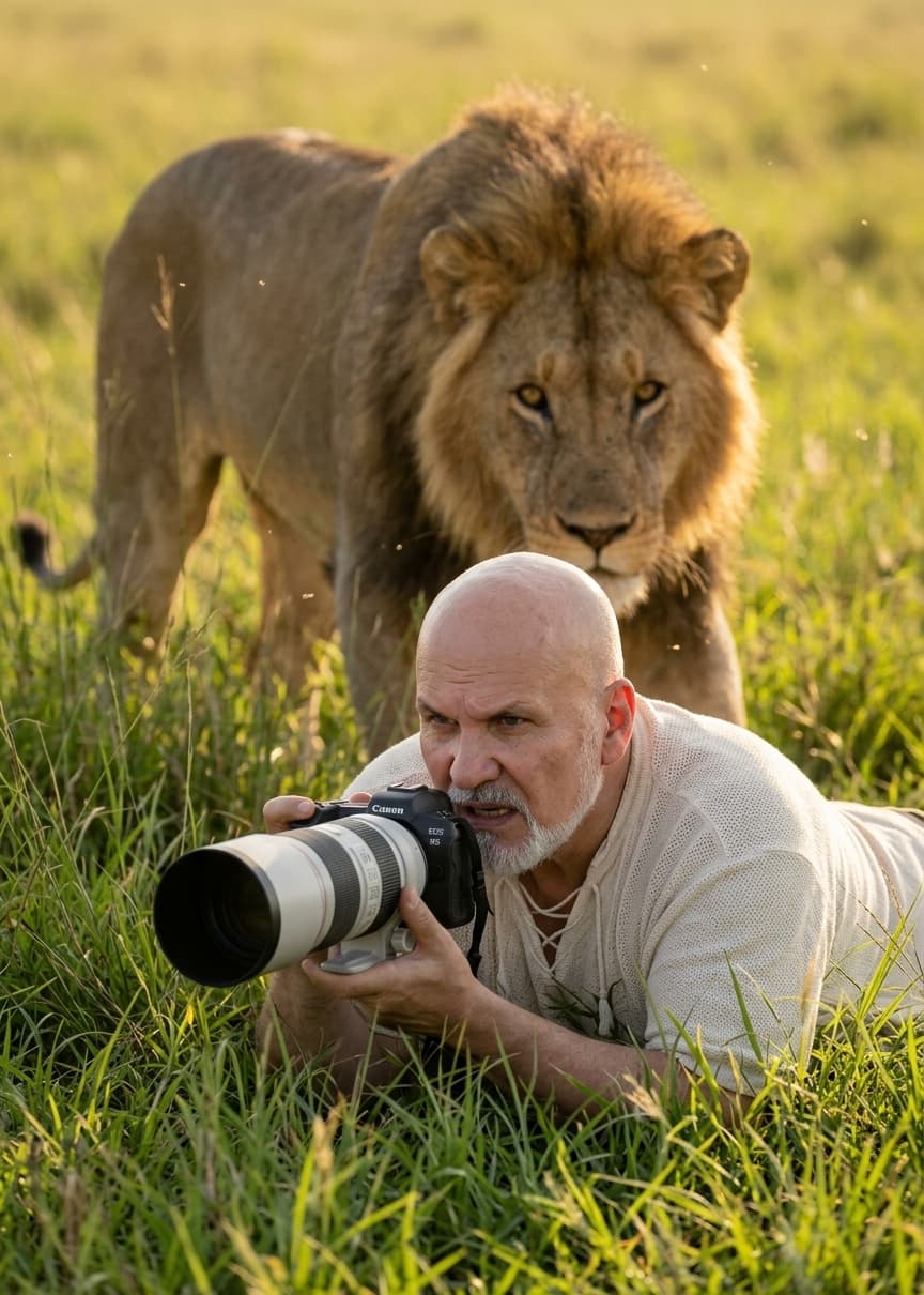 Nature Photographer Lion Hunt