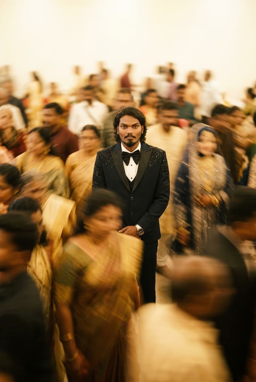 Cinematic Motion Blur Street Portrait