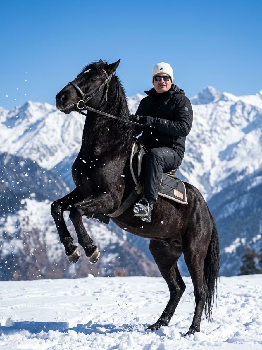 Majestic Black Horse Portrait