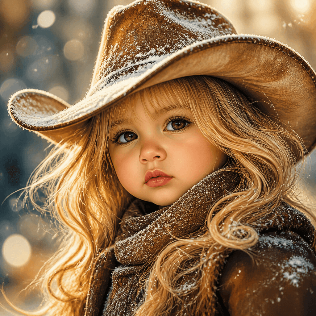 Hyperrealistic Caricature Baby