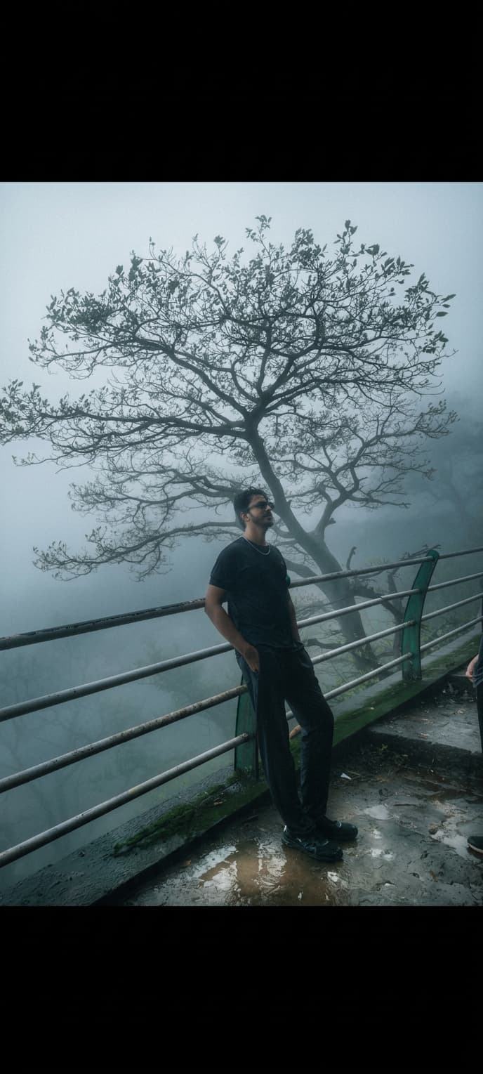 Foggy Forest Cinematic Photo
