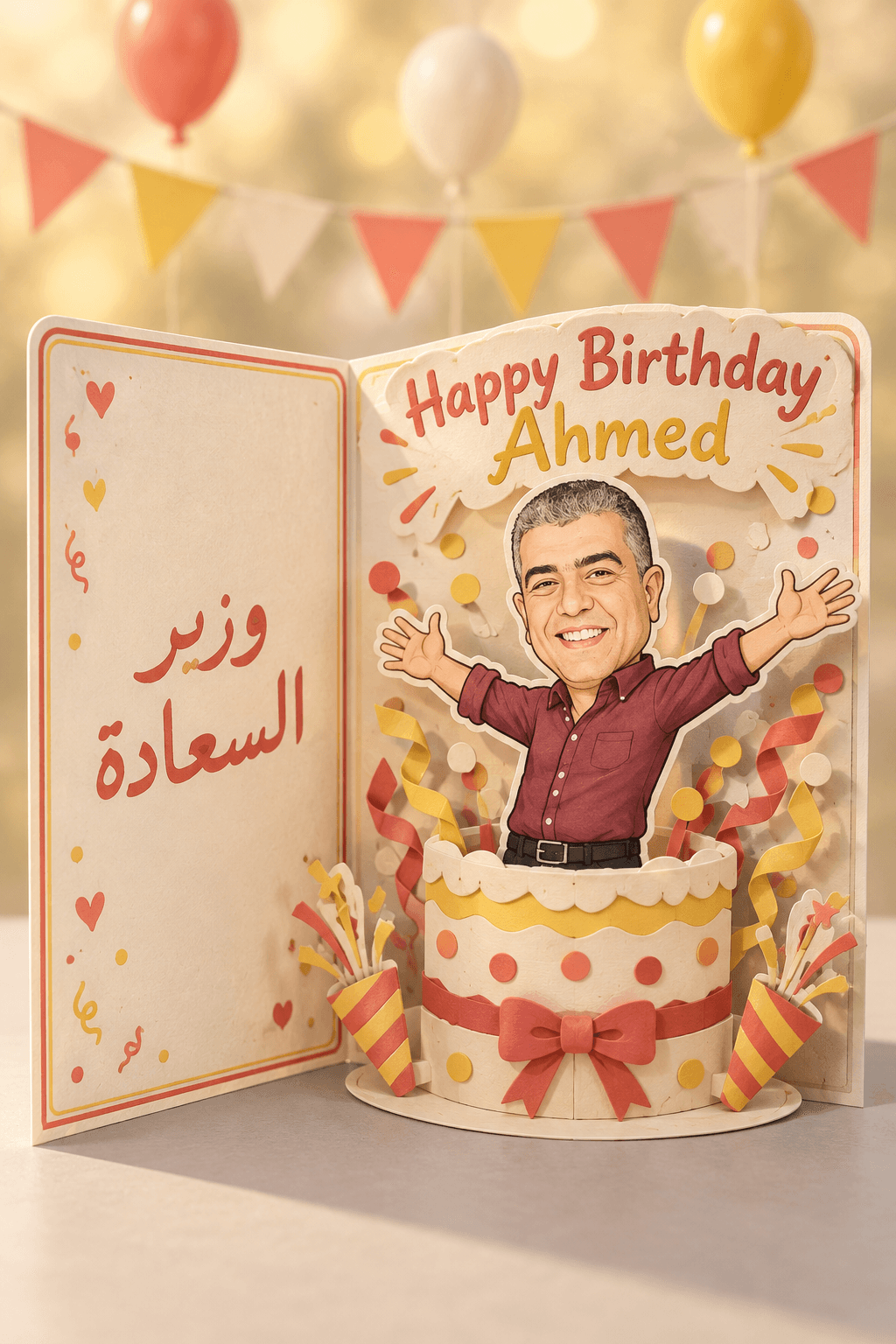Birthday Caricature Card