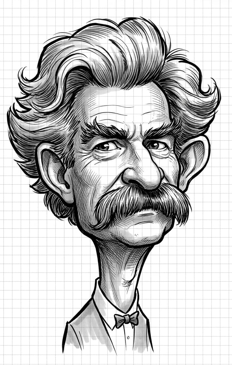 Ink Caricature Portrait