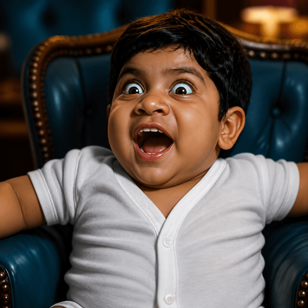 Hyperrealistic Caricature Baby (Remix)