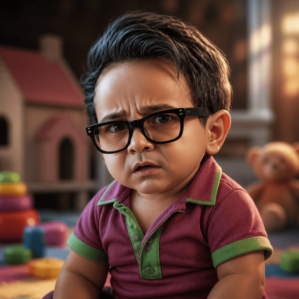 Hyperrealistic Caricature Baby (Remix)