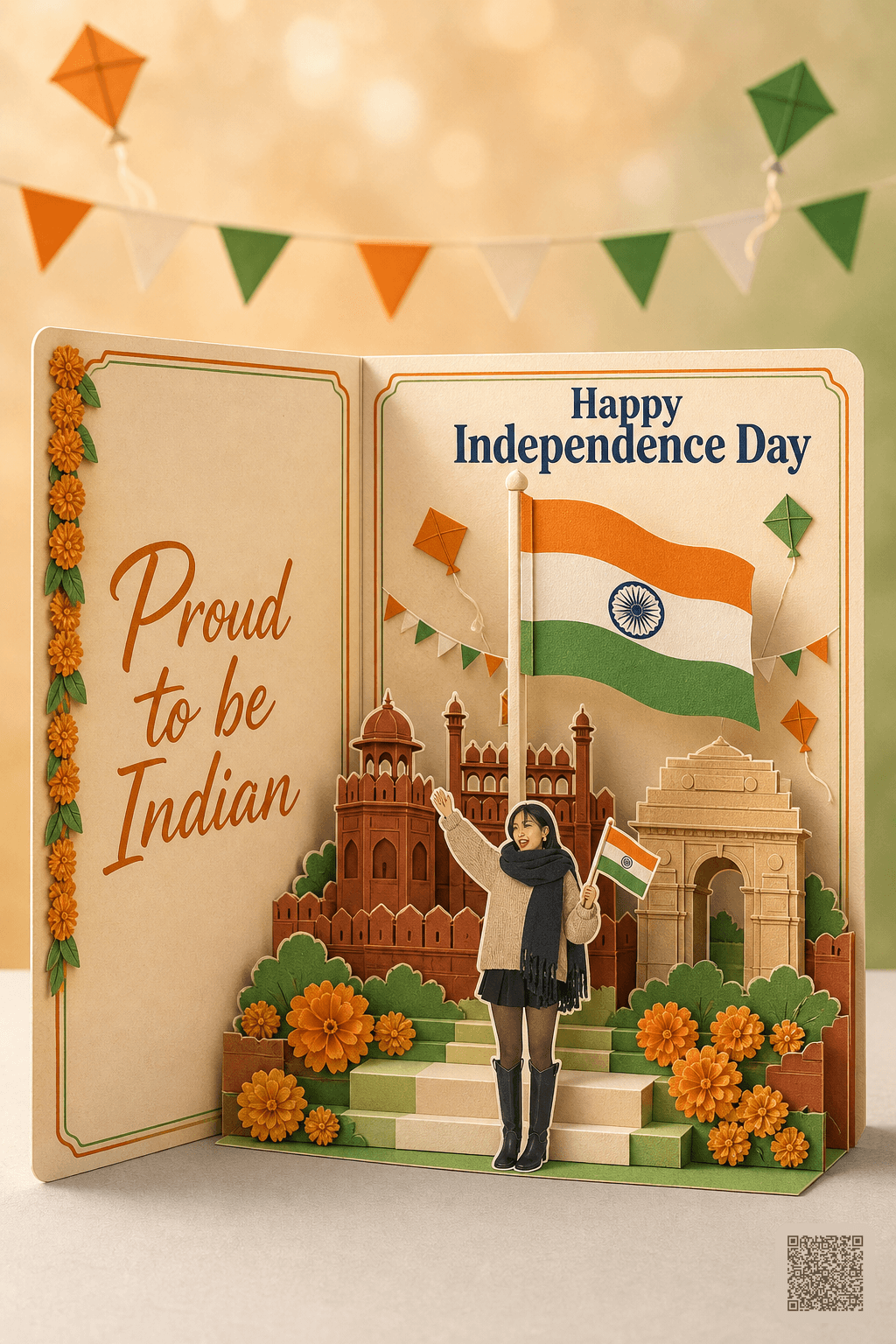 Happy Independence Day Pop-Up Card