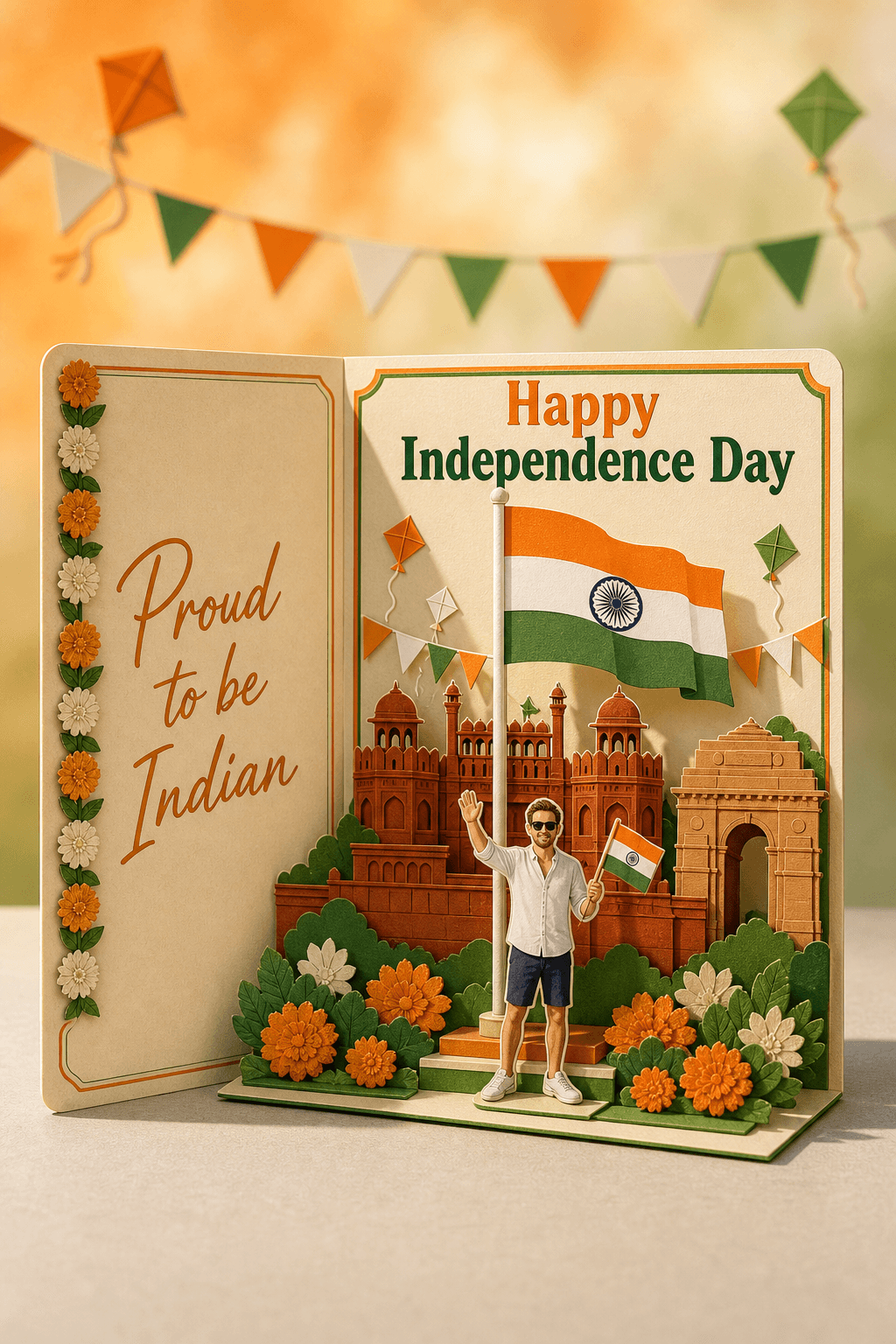 Happy Independence Day Pop-Up Card