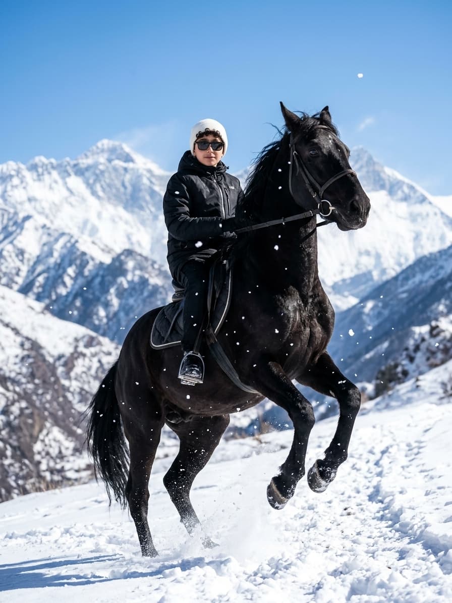 Majestic Black Horse Portrait