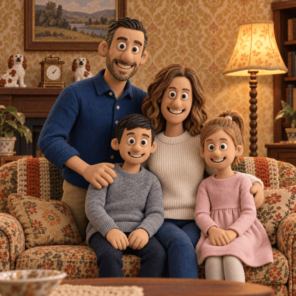 Claymation Family Portrait Generator