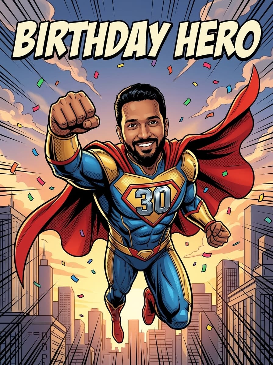 Birthday Superhero Generator