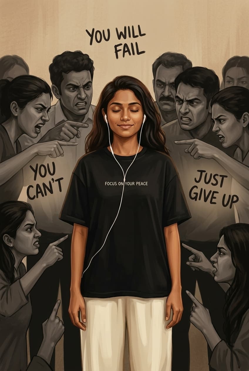 Focus On Your Peace Crowd Portrait