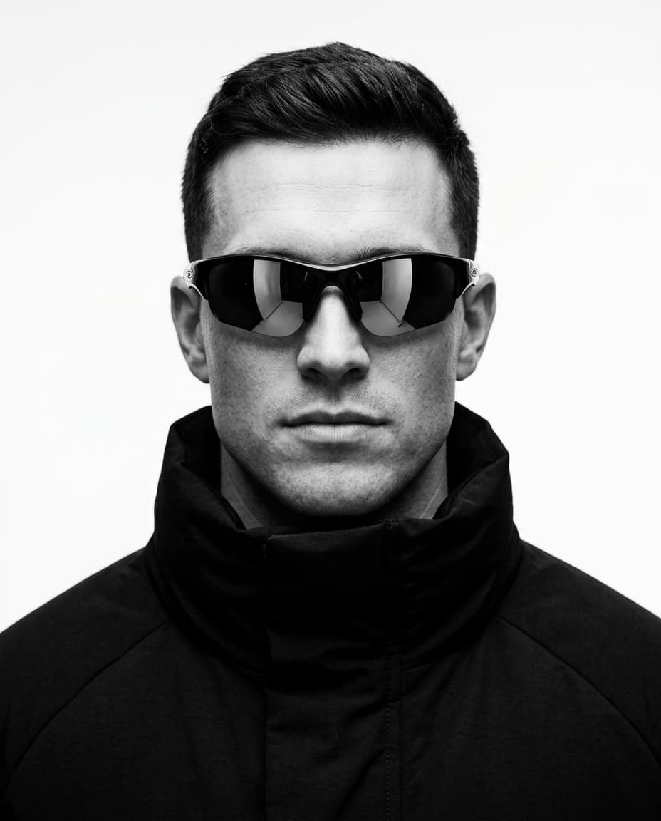 Avant-Garde Sportswear Portrait
